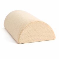 Coussin de soutien pour les jambes en mousse à mémoire de forme beige, demi-rond, pour le repos quotidien à la maison