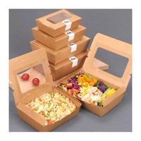 Boîte en carton imprimé avec fenêtre, robuste et empilable, pour emballages de cupcakes de fête et cadeaux, avec logo personnalisé