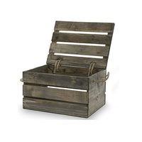 Boîte de rangement multifonctionnelle écologique peinte à la main, boîte cadeau en bois élégante avec couvercle, vente chaude