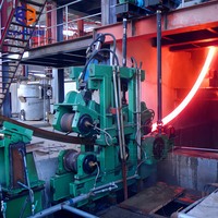 Máquina de fundición continua de palanquilla cuadrada de acero CCM de 60-200mm para usar laminador de barras de refuerzo