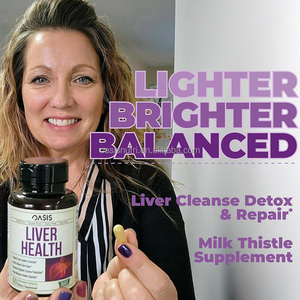 Liver <strong>Cleanse</strong> Detox Repair Capsules Milk Thistle Choline Artichoke Extract Chicory Dandelion Root Milk Thistle Liver Detox Caps
