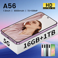 Nuevo Teléfono Inteligente A56 5G LTE/CDMA 2026, 8+256GB, Doble SIM, 108MP, Pantalla OLED HD de 120Hz, Idiomas Español/Francés/Inglés
