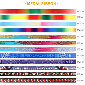 ริบบิ้นประดับเหรียญแบบกำหนดเองริบบิ้นสำหรับเหรียญแบบสั่งทำลายธงประเทศและหรูหรา - Product Image 4
