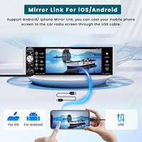 F133 1 Din salpicadero Multimedia Android coche Radio amplificador MP5 reproductor de vídeo GPS solo Din coche estéreo pantalla táctil