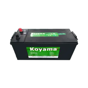 אספקת מפעל KOYAMA N170 אטום תחזוקה חינם MF 180G51 12V170AH סוללת רכב משאית אוטומטית עבור JIS התנעת רכב יפני