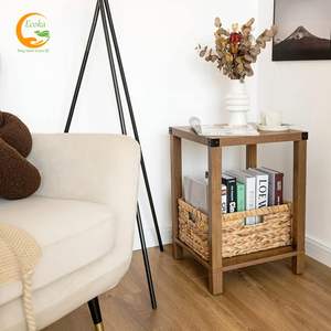 ตะกร้าเก็บของทรงสี่เหลี่ยมผืนผ้าทันสมัย ทำจากผักตบชวา ทอมือ พับได้ เป็นมิตรกับสิ่งแวดล้อม พร้อมหูหิ้วในตัว ใช้งานได้หลากหลาย - Product Image 5