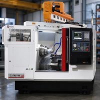 Tour-fraiseuse CNC multifonction légère économique à vendre CK6146 avec bras robotisé