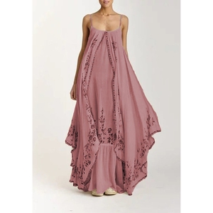 Nuovi Abiti Estivi da Donna con Stampa sul Petto, Ampia Gonna e Vestibilità Comoda, Moda Primavera-Estate - Product Image 4