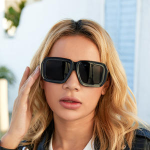 Lunettes de soleil carrées surdimensionnées MxN Forty Frames pour femmes, protection UV400, monture PC, couleur bonbon, style streetwear tendance - Product Image 5