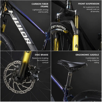 Vélo de montagne en fibre de carbone OEM FLM Caesar-13, 27,5/29 pouces, 11 vitesses, frein à disque hydraulique, fourche à air, VTT adulte