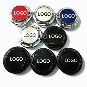 <span class=keywords><strong>Cache</strong></span>-<span class=keywords><strong>moyeu</strong></span> de roue chromé argenté noir pour 1 (F20) voiture, 68 mm, emblème de jante, autocollants ABS personnalisés - Product Image 1