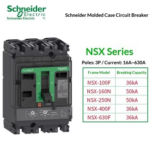 Disjoncteur à boîtier moulé Schneider MCCB NSX100N TMD 16 3P3D <span class=keywords><strong>F</strong></span> <span class=keywords><strong>16A</strong></span> AC400V 50kA Série CVS EZD pour la distribution d'énergie - Product Image 6