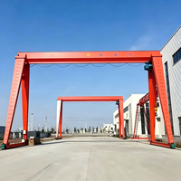 Grue portique monopoutre sur rail de 20 tonnes à livraison rapide, certifiée CE, pour manutention de matériaux en extérieur