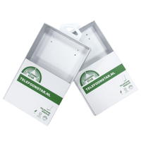 Boîte d'emballage en carton personnalisée avec logo pour étui de téléphone portable, vente en gros, boîte d'emballage transparente pour écran de téléphone portable