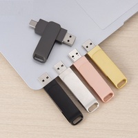 Super Speed 1TB 512GB 128GB Tipo-C USB Flash Drive Pen Drive Memoria para teléfono inteligente Mini USB Stick USB-C 3,1 Doble enchufe