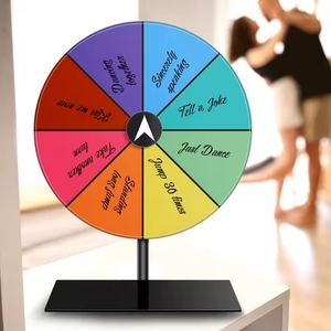Roue Prix Spinnings Jeu Fortune Party Turn Plate Wall Carnival Raffle The Draw Tabletop Lottery Machine Winner Fun Turntable - Product Image 5