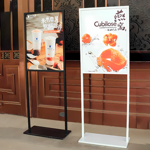 Rak penampil lantai logam tanda kustom promosi iklan Kt papan peraga - Product Image 2