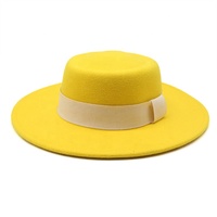 Logo personnalisé Vente en gros pour femmes Chapeaux en feutre Fedora pour femmes hommes avec boucle