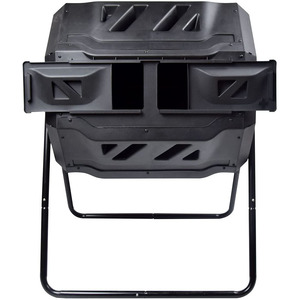 Grass Flowers Plants Organics Dual Rotating Outdoor Composting Tumblers Garden Compost Bin