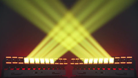 Luces LED de haz de 12 piezas y 60W con enfoque ajustable, matriz de lavado de color para ambiente de conciertos/bares, Thousand-Handed Guanyin