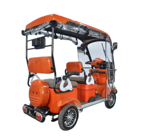 2024 chariot de vélo électrique de haute qualité 650W <span class=keywords><strong>4</strong></span> <span class=keywords><strong>places</strong></span> longue portée <span class=keywords><strong>4</strong></span> roues Scooter de golf électrique avec toit - Product Image 4