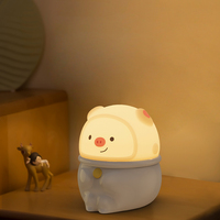 Lampe de nuit LED en silicone mignonne pour enfants, douce au toucher, à intensité variable, idée cadeau
