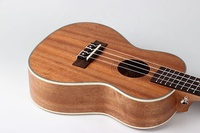 Wholesale Professional Musical Instruments 4 Strings 23 24 Inch Concert Sapele Mahogany Matte Finish Acoustic Ukulele with Strap
