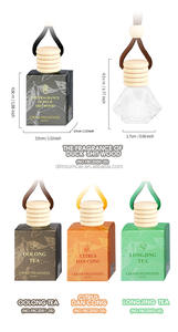 8ml 車用アロマセラピー液体 環境に優しい多用途ティーの香り 4種類の香り ポータブル 軽量 吊り下げ式 3年間の保存期間 - Product Image 3