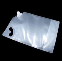 Pochette à bec verseur portable, transparente, réutilisable et anti-poussière en PE, PA, PET, idéale pour les liquides de voyage et domestiques – Meilleure vente