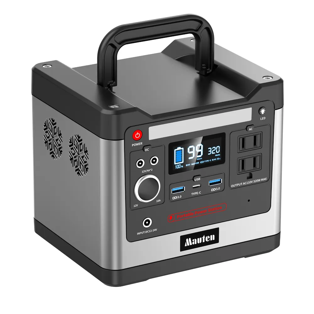 Portable Charging Power Station 300W Home Outdoor With AC DC Camping Lithium Battery Backup USA Japan