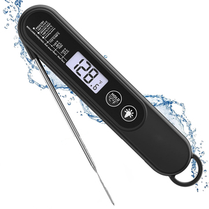 Folding Instant Read Temperature Meter Digital BBQ Grill Kitchen Meat <b>Thermometer</b> Waterproof with Probe - Product Image 1