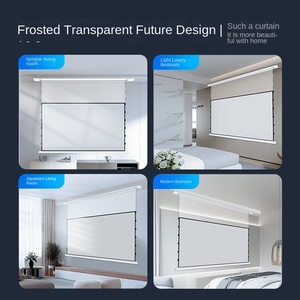 Xiaohui nhúng Trần Màn hình ẩn điện nâng máy chiếu màn hình cáp 4K HD chống ánh sáng phòng khách treo Photon - Product Image 3