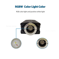 Kit de plafonnier LED RVBW 16W à fibres optiques 0,75 mm, effet ciel étoilé et étoiles filantes, 2m*450 fibres, contrôle par APP/télécommande