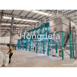 100t/24h Complete Processing Line Maize Corn Mill Milling Machine For Sale