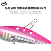 Appât de pêche à lame dure 75mm Simulation poisson métal jigging VIB leurre leurres de pêche rivage métal gabarit appâts de pêche