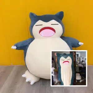 Groothandel Grote Maat Beroemde Anime Pocket Monster Pokemoned Cartoon Snorlax Pluche Kussens Speelgoed Voor Kinderen Volwassenen