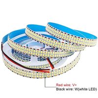 Bande LED blanche chaude 6500K double rangée 480 LED/m flexible lumière du jour réglable DC 12V 24V contrôle par application