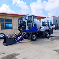 Camion malaxeur à ciment autochargeur durable à faible consommation de carburant pour les travaux de réparation routière et de construction de fondations