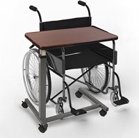 Mesita de noche ajustable con ruedas Muebles de hospital Escritorio móvil para computadora portátil