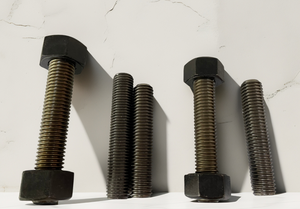 Norme DIN M8 M10 M12 M16 Tiges filetées en acier au carbone Boulon et écrou à tête hexagonale en zinc galvanisé avec boulons et écrous lourds - Product Image 3