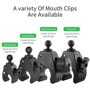 VINmounts 1 Inch Ball Heavy Duty Quick Release Extra-Large Mouth Claw Clamp Mount for 1.18-2.76 Inch Tubes RAM Compatible - Product Image 4