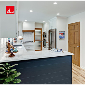Mueble de Cocina Allandcabinet con Puerta Estilo Shaker, Tablero MDF Lacado Blanco, para Espacios Pequeños, con Vitrina y Armario con Revestimiento de Madera para Remodelación de Casas - Product Image 3
