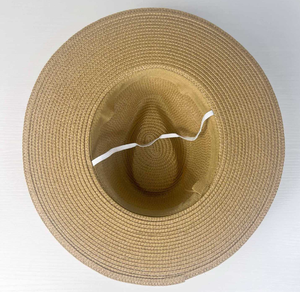 Yüksek Kaliteli Erkek Hasır Şapka, Örgülü Panama Hasır Şapka, Düz Siperli Açık Hava İlkbahar Yaz Güneşliği Plaj Şapkası, Caz Şapkaları - Product Image 4