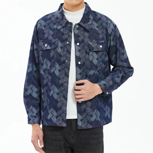 Chaquetas de hombre, abrigos de primavera y otoño de Color sólido 2024, camisas de manga larga con múltiples bolsillos, prendas de vestir exteriores holgadas informales para hombre - Product Image 2