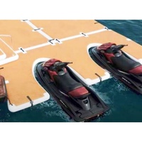 Station d'accueil gonflable de stationnement pour bateau, point de chute, tapis flottant sur l'eau, bateau flottant, jet ski, station d'accueil flottante
