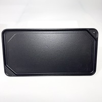 OEM ODM Barbecue rectangulaire mat en fonte Plaque de camping simple face