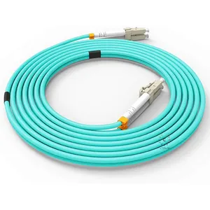 Fiber Patch Kabel, 10G Gigabit Glasvezelkabels Met Lc Naar Lc Multimode Om3 Duplex 50/125 Ofnp (10M, OM3-2Pack)