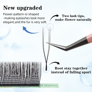 Mới Đến U Hình Dạng Khối Lượng Yy Mở Rộng Lông Mi Lông Mi Cá Nhân Mở Rộng Lông Mi Tự Nhiên Mềm Lash Khay Dịch Vụ OEM - Product Image 2