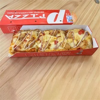 Boîte d'emballage à pizza moderne en forme de tiroir, en papier sulfurisé jetable épaissi et écologique, pour boîte à collation individuelle