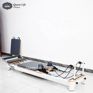 2024 Queenlife équipement de studio de yoga professionnel lit de pilates réformateur en aluminium pilates machine pour <span class=keywords><strong>club</strong></span> - Product Image 3